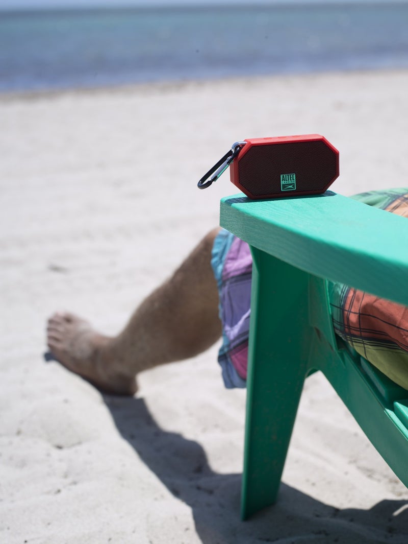 Altec Lansing Mini H2O - Waterproof Bluetooth Speaker, IP67 Certified & Floats in Water, Compact & Portable Speaker for Hiking, Camping, Pool, and Beach, Red - Image 4